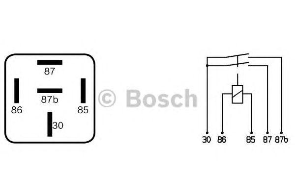 Реле электромагнитное 24V 5-ти контактное (2х10A) BOSCH 0332015002 BOSCH