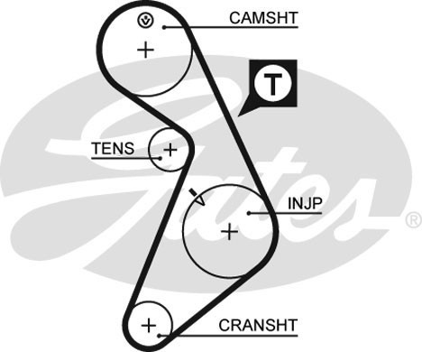 ремень ГРМ!150x254HDaewoo Lublin 97> 5395 GATES