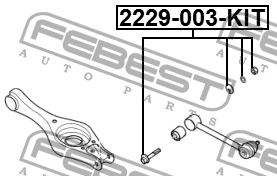 Болт с эксцентриком ремкомплект HYUNDAI IX35/TUCSON 10 2009-2013 2229-003-KIT 2229-003-KIT FEBEST