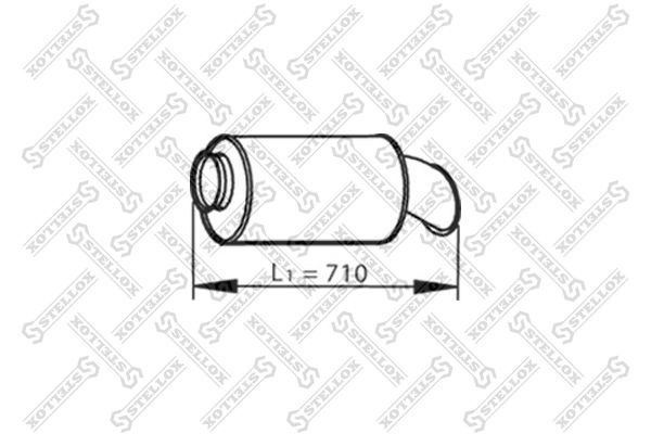 резонатор глушителя! круглый\VOLVO FL/M/H, RVI Premium 82-03090-SX STELLOX