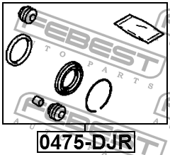 Ремкомплект суппорта тормозного заднего 0475-DJR 0475-DJR FEBEST