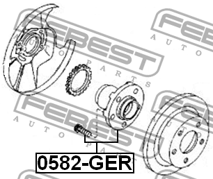 Ступица задняя MAZDA 626 GE 1991-1997 0582-GER 0582-GER FEBEST