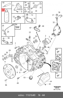 Масло трансмиссионное ATF для АКПП (AW55-50SN/AW55-51SN/AW50-42LE/TF80SC) 4л VOL 1161640 VOLVO