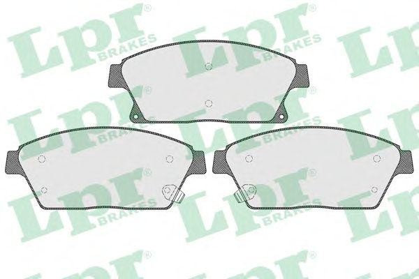 Комплект тормозных колодок 05P1562 05P1562 LPR