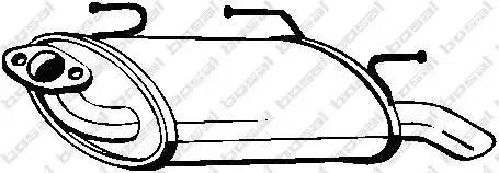 Глушитель NISSAN Almera (N16E) задняя часть BOSAL 145611 BOSAL