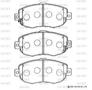 Колодки тормозные SN659P ADVICS