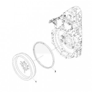 Венец маховика ГАЗ  ISF 3.8, КАМАЗ ISBe, BT, EQB (127 зубьев) (Haffen) 0023 HAFFEN