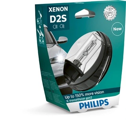 Лампа ксеноновая D2S 35W +150% P32d-2 4800K блистер (1шт.) Xenon X-Treme Vision  85122XV2S1 PHILIPS