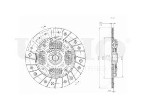 Диск сцепления CLT-10004 UNIO