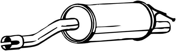 Глушитель RENAULT Duster задняя часть BOSAL 200-091 BOSAL