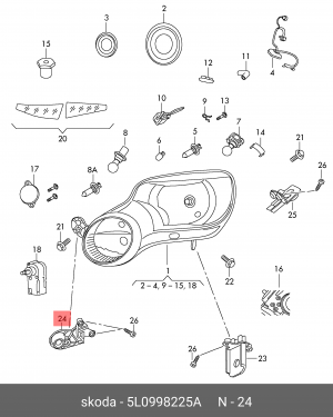 SKODA YETI (2009>) 5L0 998 225 A VAG