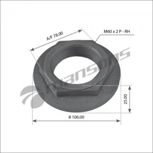 ГАЙКА СТУПИЦЫ TR М60x2/Н23/SW77 ПРАВАЯ MANSONS 150.002 MANSONS