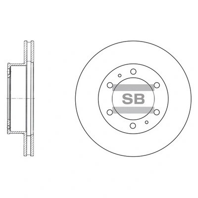 Диск тормозной TOYOTA HILUX 06- передний вент.D 297мм. SD4011 SD4011 SANGSIN