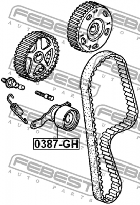 ролик натяжной ремня ГРМ!\ Honda Civic/HR-V 1.4-1.6 & Vtec 92> 0387-GH FEBEST