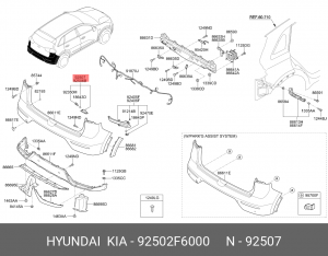 KIA RIO (2017>) 92502F6000 HYUNDAI KIA