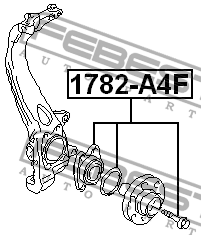 Ступица 1782-A4F 1782-A4F FEBEST