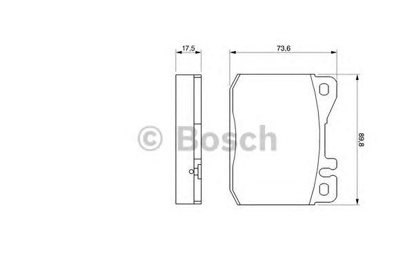 Колодки торм.пер. 0 986 463 412 BOSCH