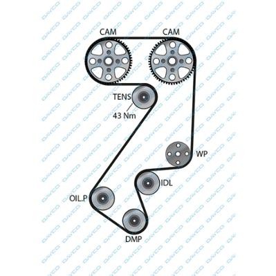 Ремень ГРМ TOYOTA Corona (1.8) (163х26.7) DAYCO 94167 DAYCO