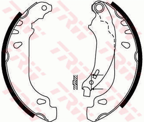 Колодки тормозные RENAULT Clio 2 задние барабанные (4шт.) TRW GS8669 TRW