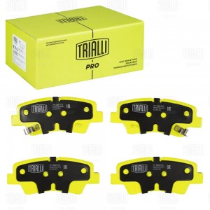 Колодки торм. для а/м Hyundai Solaris (10-)/Kia Rio (10-) диск. зад. (керам.) (P PF0881CR TRIALLI