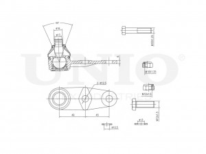 Опора шаровая передняя нижняя SSP-20077 UNIO
