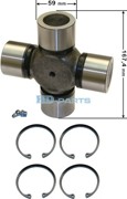 Крестовина кардана D=59,0 L=167,4 mm RVI, IVECO, VOLVO 106064 HD PARTS OY