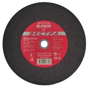 Круг отрезной по металлу 400х4.0х32мм ELITECH 1820067200 ELITECH