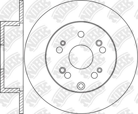 Диск тормозной HONDA CR-V 2007 RN1618 RN1618 NIBK