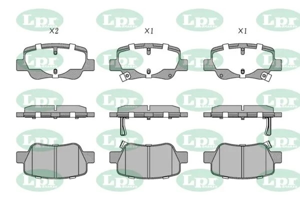 Комплект тормозных колодок 05P1522 05P1522 LPR
