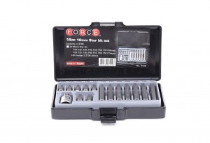 1/2 Набор бит-торкс 15пр.Т20-Т55 L-30,75mm 4156 FORCE