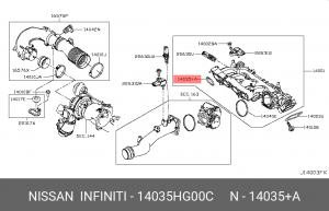 ПРОКЛАДКА КОЛЛЕКТОРА 14035-HG00C 14035-HG00C NISSAN