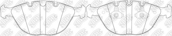 Колодки тормозные BMW X5 E53 (02-) (4.4/4.8) передние (4шт.) NIBK PN0336 NIBK