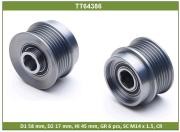 Шкив TOYOTA Camry (11-) генератора TESLA TECHNICS TT64386 TESLA TECHNICS