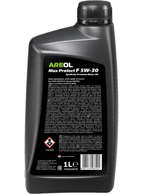 AREOL Max Protect F 5W-30 (1L) масло моторное! синт ACEA A5/B5, API SL/CF, FORD  5W30AR015 AREOL