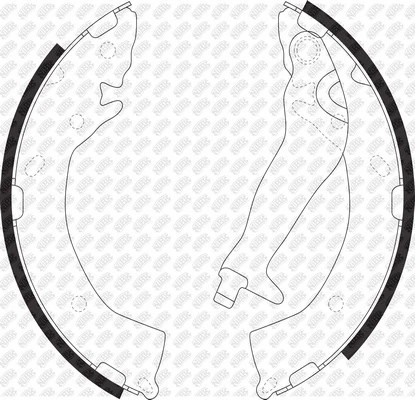 Колодки тормозные барабанные HYUNDAI GETZ 05-10 203x32mm FN0609 FN0609 NIBK