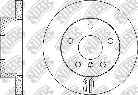 Диск тормозной BMW 3 E90/91/92 2.0-2.5 05-/X1 E84 2.0 09-  RN1398 RN1398 NIBK