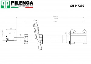 Амортизатор передний левый/правый X-RAY SH-P7250 SHP7250 PILENGA