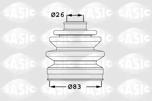 к-кт пыльника ШРУСа наружного!\ Hyundai Santa Fe/Sonata/XG 2.0-2.5 98> 1906017 SASIC