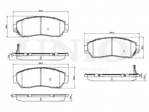 Колодки тормозные диск. передние BRP-20269 UNIO