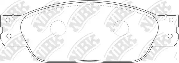 Колодки тормозные JAGUAR S-Type передние (4шт.) NIBK PN0142 NIBK