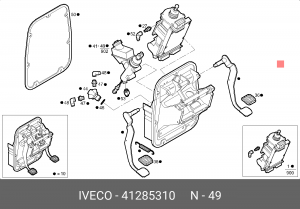 цилиндр сцепления!=41211008 главный\Iveco Stralis 41285310 IVECO