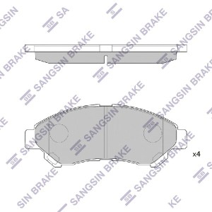 Колодки передние TOYOTA TOWNACE 08-, DAIHATSU LUXIO 09- SP1627 SP1627 SANGSIN