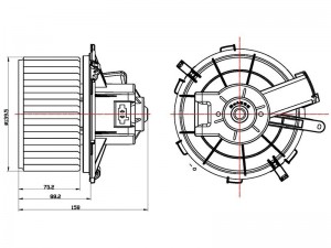 Мотор печки FIAT DUCATOPEUGEOT BOXERCITROEN JUMPER 06- ST6441Y2 ST6441Y2 SAT