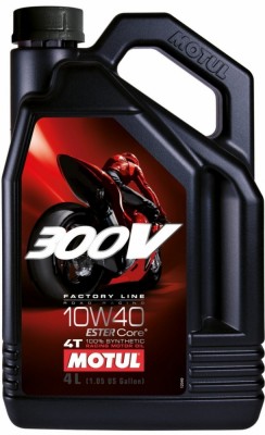 Масло моторное для 4-х тактных двигателей MOTUL 300V 4T FACTOTY LINE 10W40 синт. 104121 MOTUL