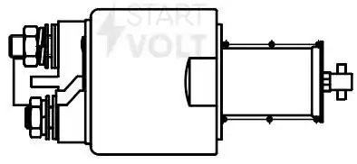 Реле втягивающее стартера для а/м Kia Picanto (11-) 1.0i/1.2i (VSR 0871) VSR 0871 START VOLT