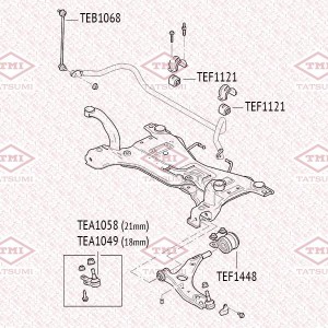 Опора шаровая нижняя L/R FORD Focus/C-Max 04- TEA1049 TEA1049 TATSUMI