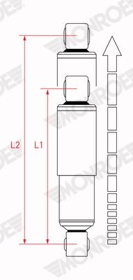 амортизатор задний масляный!\ Peugeot Boxer 2.2-3.0HDi 06> V2132 MONROE