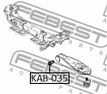 сайлентблок нижн. рычага левого! VIN: <2000701\ KIA Besta 2.2 4WD 96> KAB-035 FEBEST