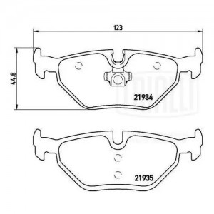 Колодки торм. BMW 3 (E46) (98-) диск. зад. (PF 4092) PF4092 TRIALLI