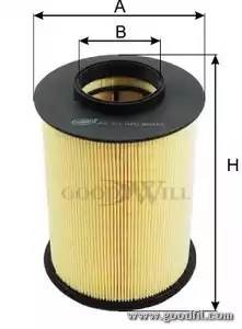 Фильтр воздушный AG251 AG 251 GOODWILL